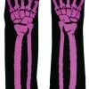 Morris Costumes Accessories Glove Long Pink Bone Print
