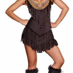 Dreamgirl Costumes Women's Reservation Royalty Native American Indian Costume