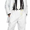 Dreamgirl Men's White Pinstripe Zoot Suit Adult Costume Costumes