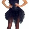 Underwraps Accessories Tutu Black Short Front Long Back Skirt