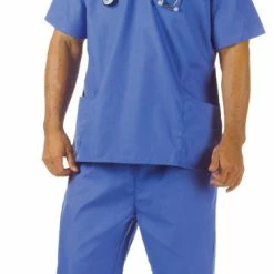 Underwraps Men's Blue Hospital Scrubs Costumes