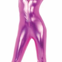 Underwraps Women's Stretch Sexy Metallic Jumpsuit Black, Pink, Red, Gold Or Silver