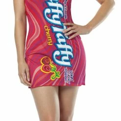 Rasta Imposta Laffy Taffy Tube Dress Cherry Adult Costume