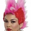 Seasonal Visions Wigs & Beards Double Mohawk Pink & Red Wig