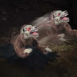 Seasonal Visions Decorations & Props Lunging Mad Dog LED Eyes