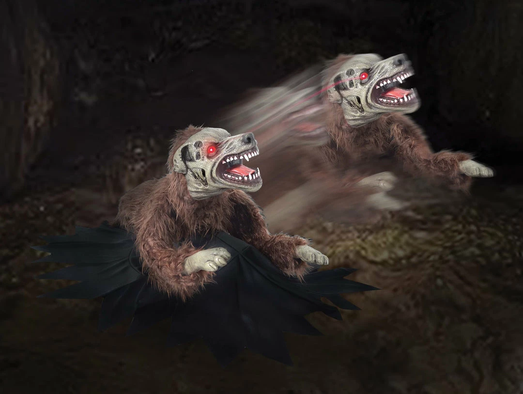 Seasonal Visions Decorations & Props Lunging Mad Dog LED Eyes 3 Seasonal Visions Decorations & Props Lunging Mad Dog LED Eyes