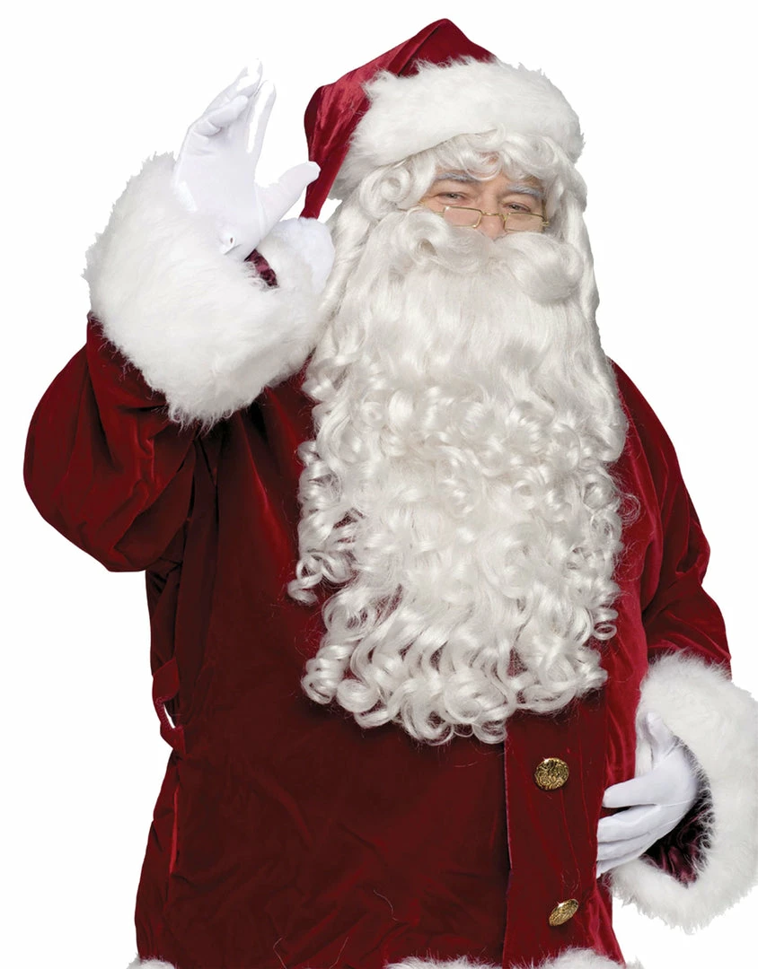Fun World Wigs & Beards Santa Wig And Beard Super Deluxe 3 Fun World Wigs & Beards Santa Wig And Beard Super Deluxe