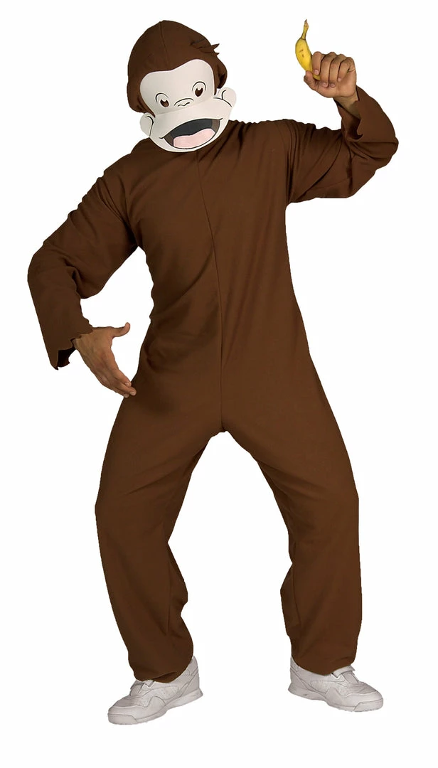 Rubie's Costumes Curious George Adult Costume And Mask 3 Rubie's Costumes Curious George Adult Costume And Mask