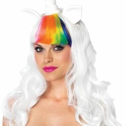 Leg Avenue Sci-Fi Costumes Unicorn Kit Wig & Tail Rainbow