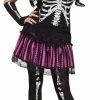 Fun World Sally Skelly Adult Costume, S(2-8) Costumes
