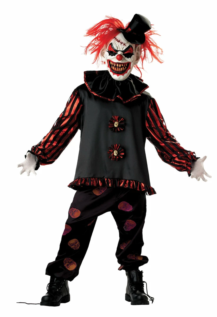 Seasonal Visions Carver The Clown Child Costume & Mask 3 Seasonal Visions Carver The Clown Child Costume & Mask