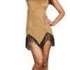 Dreamgirl Costumes Women's Prances With Wolves Native Indian Costume