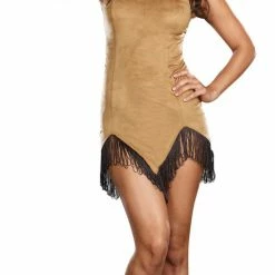 Dreamgirl Costumes Women's Prances With Wolves Native Indian Costume