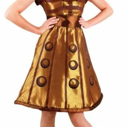 Elope Doctor Who Dalek Dress Women's Gold