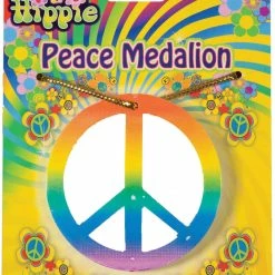 Forum Novelties Accessories Rainbow Peace Medallion