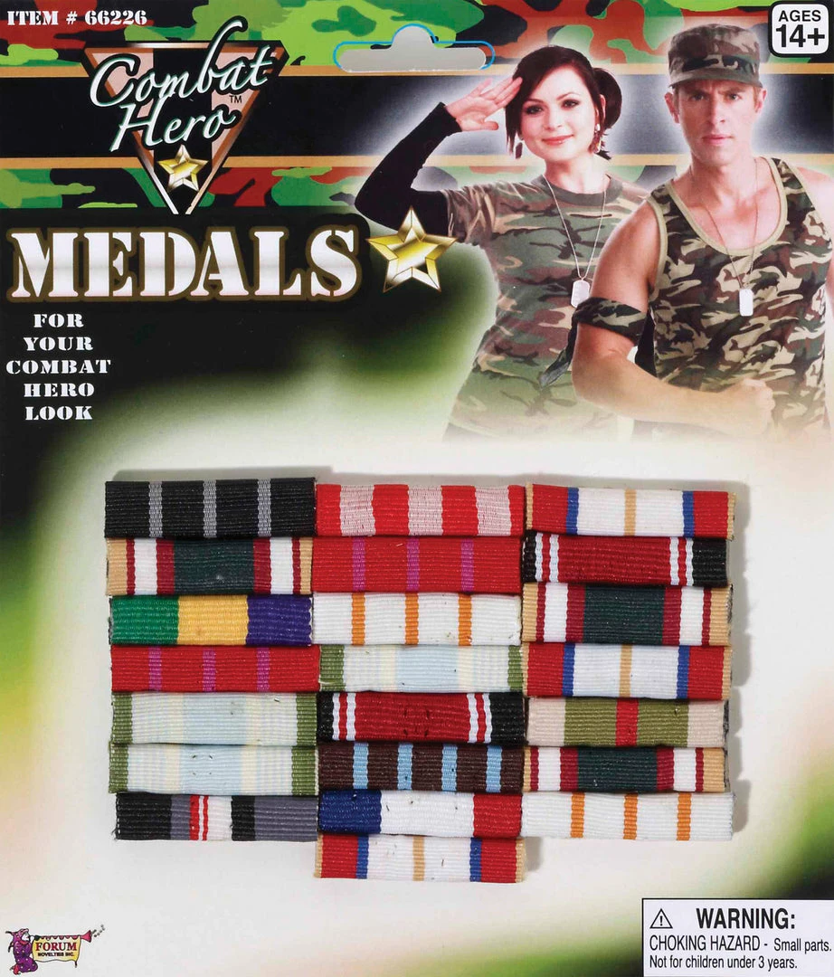Forum Novelties Medals Combat Hero Bars 3 Forum Novelties Medals Combat Hero Bars