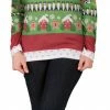 Faux Real Costumes Ladie's Ugly Christmas Sweater Shirt