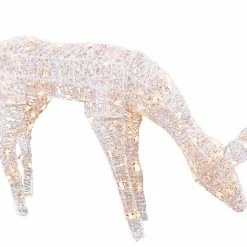 Seasonal Visions Feeding Doe Deer Christmas Light Up Yard Decor 42 In Decorations & Props