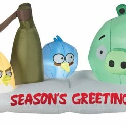 Gemmy Angry Birds 10ft Airblown Christmas Yard Decoration