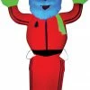 Gemmy Neon Animated Santa Airblown Christmas Yard Decor