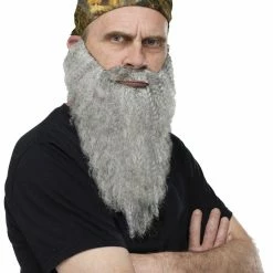 Fun World Crazy Quackers Camo Bandana & Gray Beard