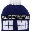 Elope Doctor Who Tardis Pom Beanie Hat TV & Movie Costumes