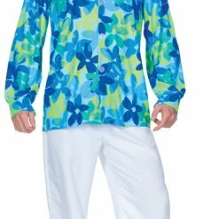 Underwraps Costumes 60s Flowers Costume Shirt Adult One Size Men's