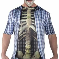 Underwraps Photo-Real Skeleton Shirt Adult Costumes