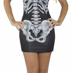 Underwraps Costumes Women's Bones Skeleton Dress