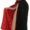 Underwraps Accessories Cape Velvet Child Black And Red