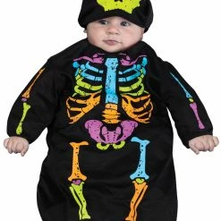 Fun World Costumes Skelebaby Bunting Baby Costume, 0-9 Months