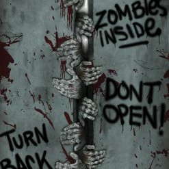 Fun World Zombie Door Cover Breakout Decorations & Props