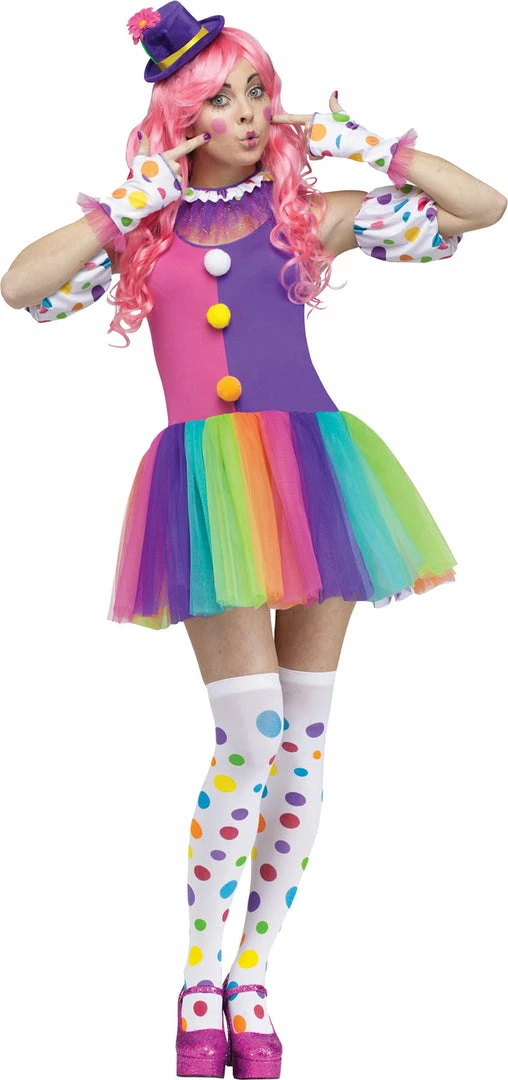 Fun World Women's Clownin Around Costume 3 Fun World Women's Clownin Around Costume