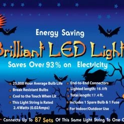 Golden Bay Decorations & Props 60-Light M5 LED Halloween Lights