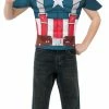 Rubie's Costumes Captain America Marvel Child Muscle Chest Top And Mask