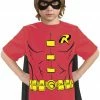 Rubie's Batman And Robin, Robin Child T-Shirt With Cape And Mask Costumes