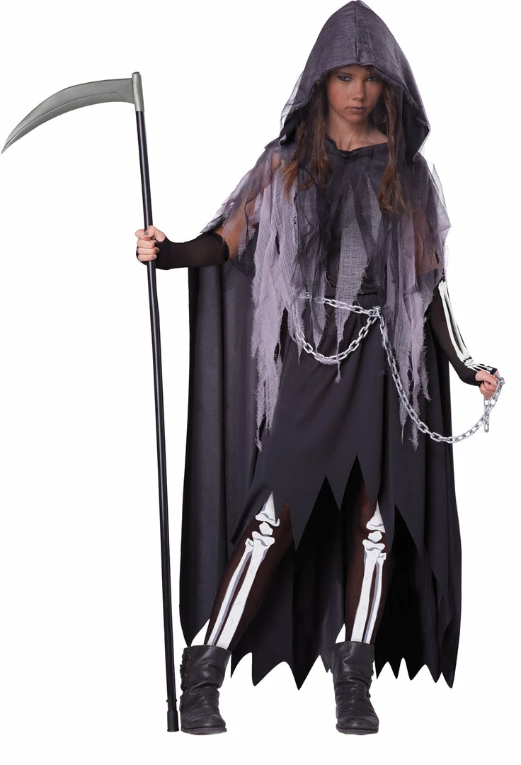 California Costumes Girl's Miss Reaper Costume 3 California Costumes Girl's Miss Reaper Costume