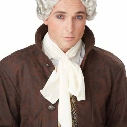 California Costumes 18th Century Peruke Grey Wig Wigs & Beards