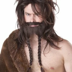 California Costumes Viking Kit Brown Wigs & Beards