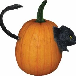 Sunstar Decorations & Props Cat Pumpkin Push In