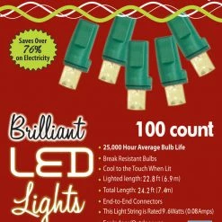 Golden Bay Decorations & Props 100 Count M5 LED Holiday Christmas Indoor Or Outdoor Lights 7 Golden Bay Decorations & Props 100 Count M5 LED Holiday Christmas Indoor Or Outdoor Lights