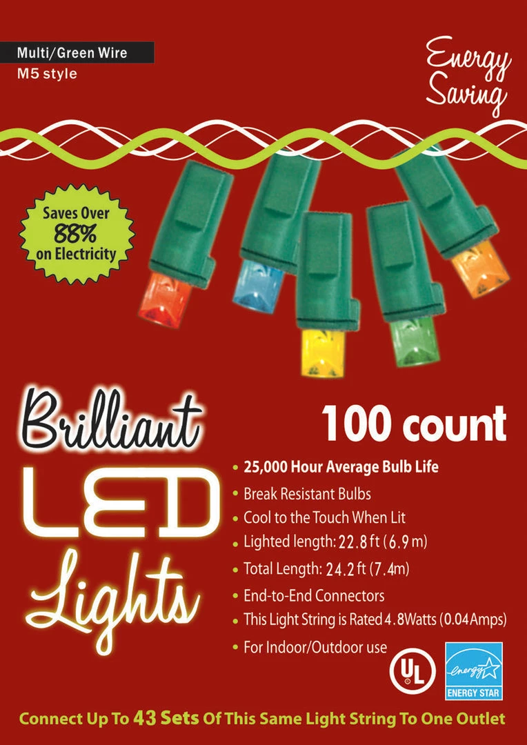 Golden Bay Decorations & Props 100 Count M5 LED Holiday Christmas Indoor Or Outdoor Lights 3 Golden Bay Decorations & Props 100 Count M5 LED Holiday Christmas Indoor Or Outdoor Lights
