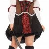Leg Avenue Costumes Women's Plus Size Ruthless Pirate Wench Costume