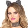 Leg Avenue Cat Ears & Choker Rhinestone Accessories