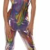 Underwraps 70s Women's Boogie Halterneck Jumpsuit Costume 1 Underwraps 70s Women's Boogie Halterneck Jumpsuit Costume