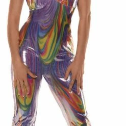 Underwraps 70s Women's Boogie Halterneck Jumpsuit Costume