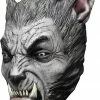 Ghoulish Beast Silver Wolf Latex Mask
