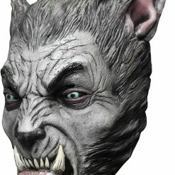 Ghoulish Beast Silver Wolf Latex Mask