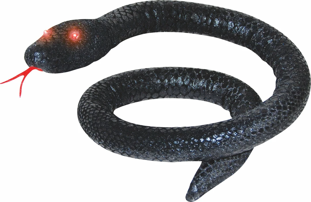 Sunstar Black Snake With Light Up Eyes Decorations & Props 3 Sunstar Black Snake With Light Up Eyes Decorations & Props