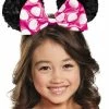 Disguise Disney Pink Minnie Mouse Child Sequin Ears Disney Costumes